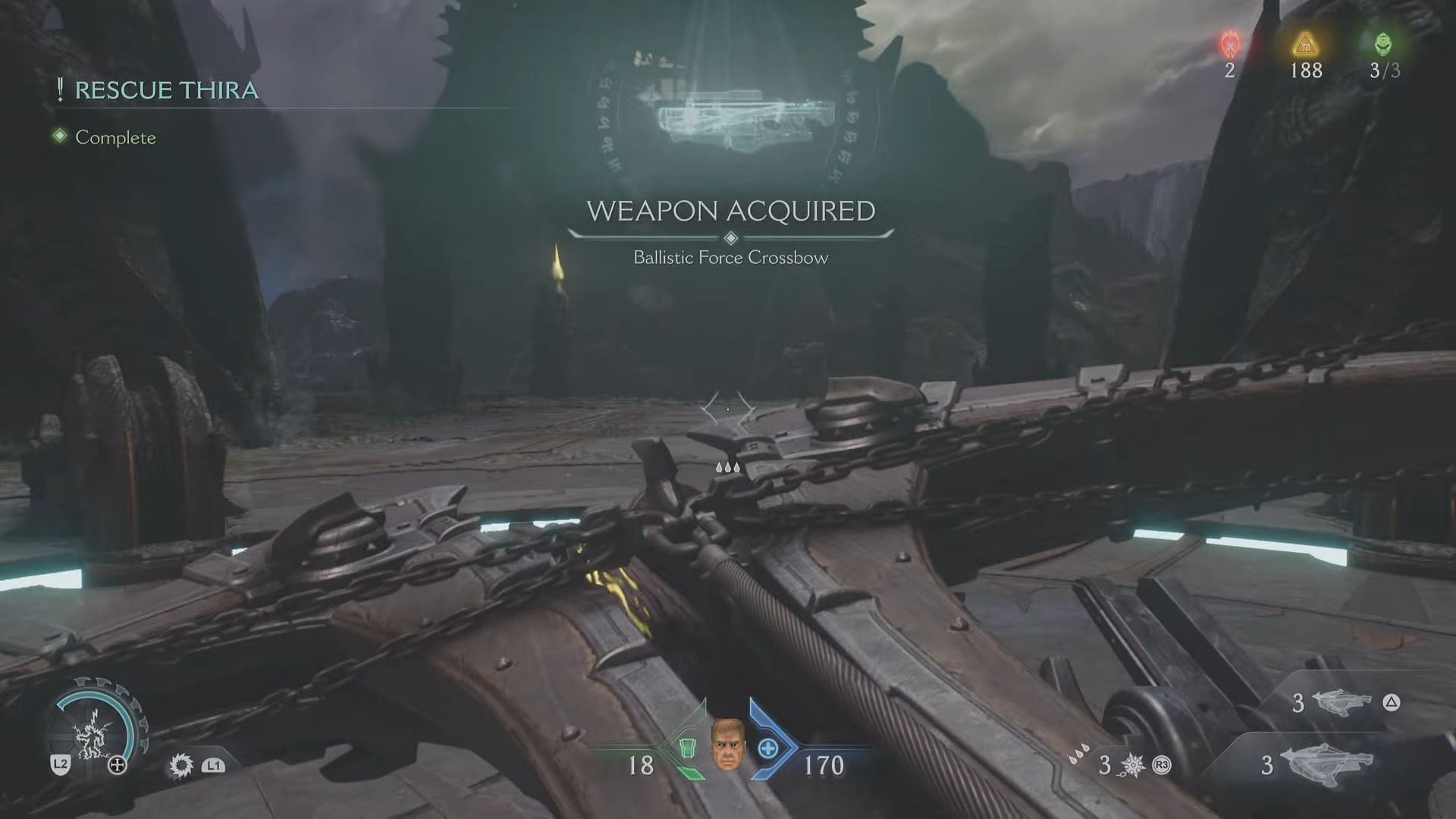 Ballistic Force Crossbow is a powerful area damage weapon (Image via Sportskeeda Gaming | Bethesda Softworks)
